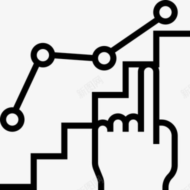 分析矢量图分析启动图标2线性图标