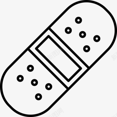 绷带创可贴绷带药品图标图标