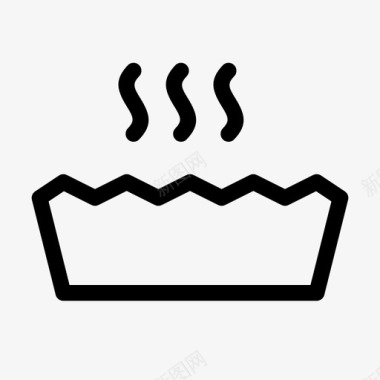 馅饼烤盘烘焙甜点图标图标