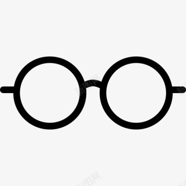 线型眼镜必需品直线型图标图标