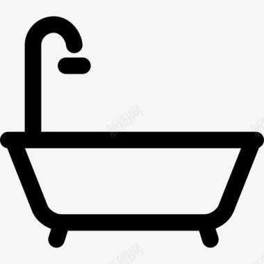 一套家具标志浴缸家具1832px线图标图标