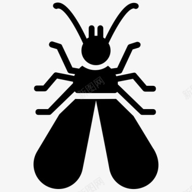 翅昆虫白蚁图标图标