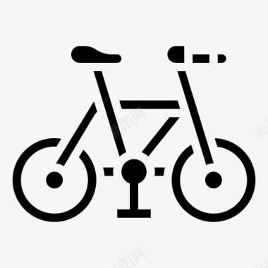 山地自行车娱乐运动图标图标