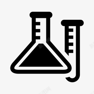 化学实验用具化学实验烧瓶图标图标