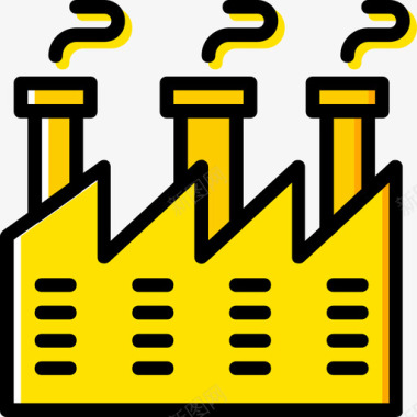 黄色奶瓶工厂工业8黄色图标图标