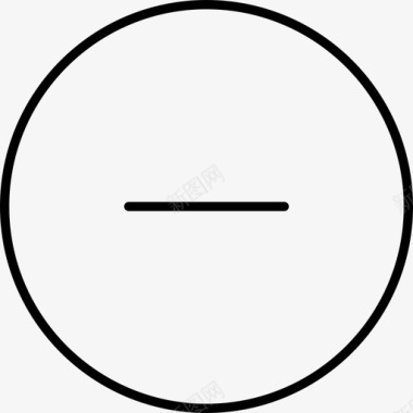 减号插入符号圆圈图标图标