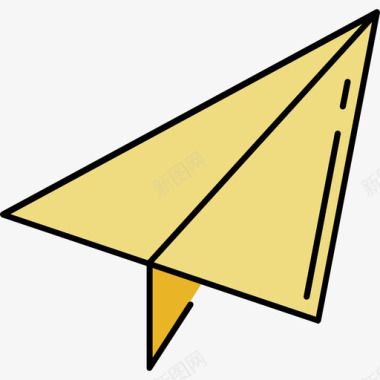 纸飞机通讯17彩色128px图标图标