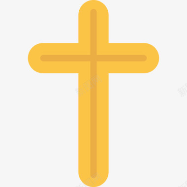 十字架十字架复活节16平顶图标图标