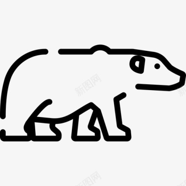 北极熊动物28直系图标图标