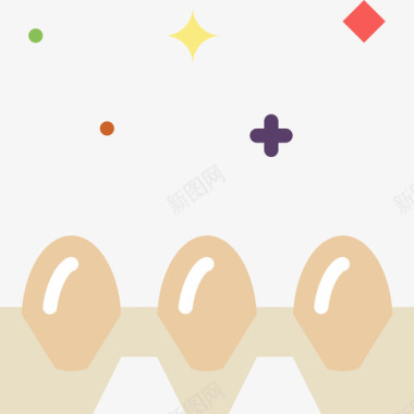 鸡蛋美食2扁平图标图标