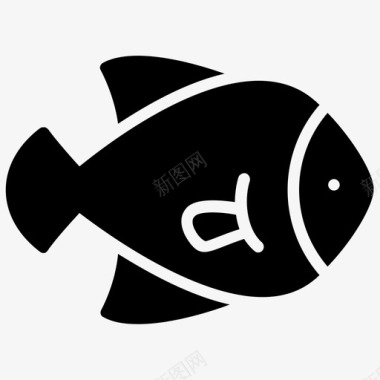 鲈鱼鱼热带鱼图标图标