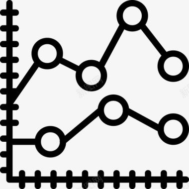 分析股票分析搜索引擎优化和分析3线性图标图标