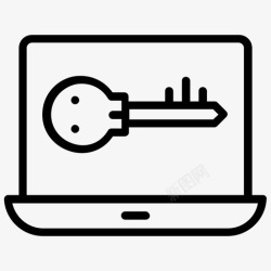 网络欺诈未授权访问访问控制反欺诈解决方案图标高清图片