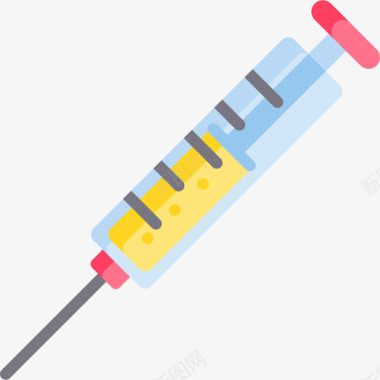 宠物注射器宠物店10扁平图标图标