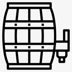 桶装酒桶装酒啤酒饮料图标高清图片