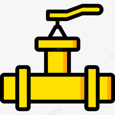 黄色群众管道管道和水流4黄色图标图标