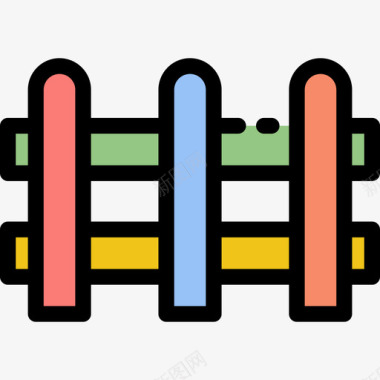 矢量婴儿衣服篱笆婴儿17线性颜色图标图标