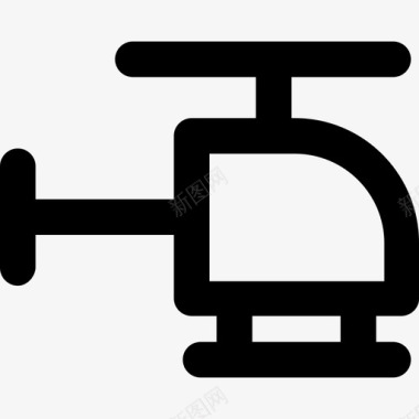 直升机矢量直升机旅行24粗体圆形图标图标