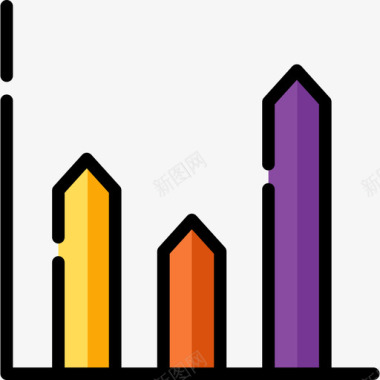 灰色图表条形图图表2线颜色图标图标