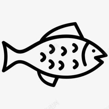 水产海鲜丸子鲤鱼水产养殖水产图标图标