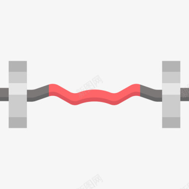 动感单车健身房哑铃健身房2扁平图标图标