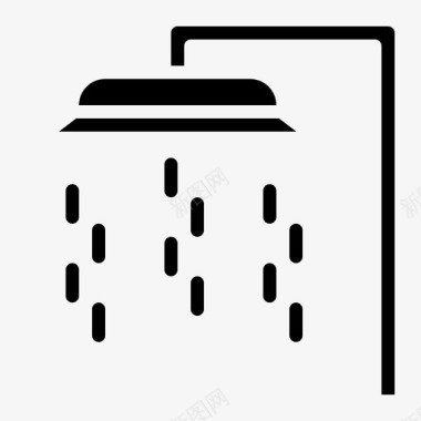 淋浴洗澡家用图标图标