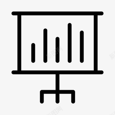 培训舞台背景图表分析演示图标图标
