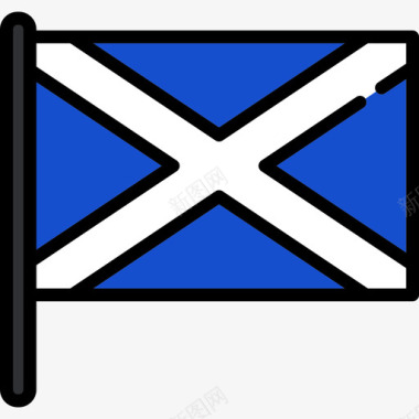 苏格兰国旗收藏2桅杆图标图标