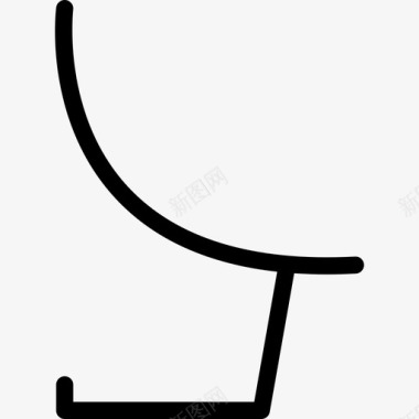 现代椅子家具5线性图标图标