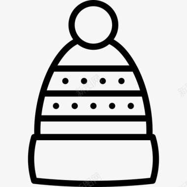 冬季帽男士配件2直线型图标图标