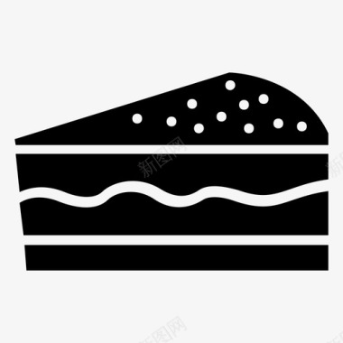 蛋糕片烘焙食品蛋糕块图标图标