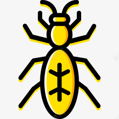 黄色闪电蚂蚁虫子昆虫4图标图标