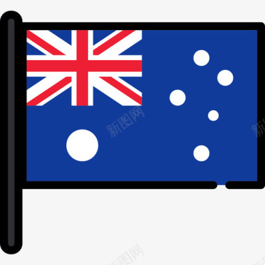 澳大利亚国旗收藏2桅杆图标图标