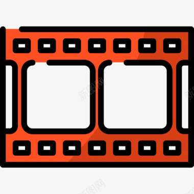 猫眼电影电影胶片电影院12线性颜色图标图标