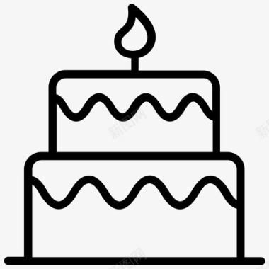 活动宣传元素蛋糕生日蛋糕甜点图标图标