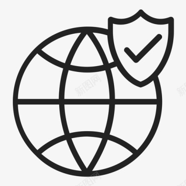 公共标识安全全球安全图标图标