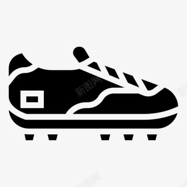 鞋运动足球穿图标图标