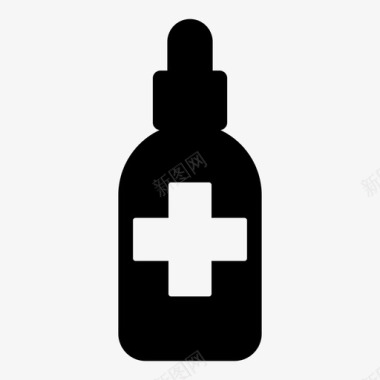 健康护理药品瓶子护理图标图标