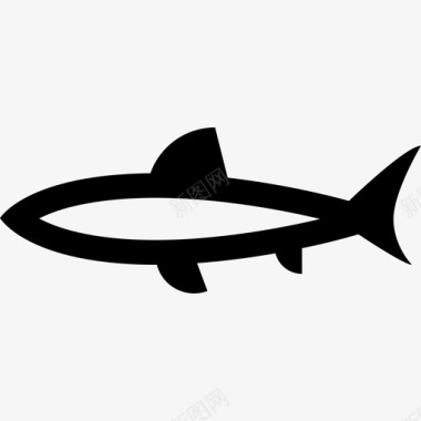 鲨鱼海洋生物5直系图标图标