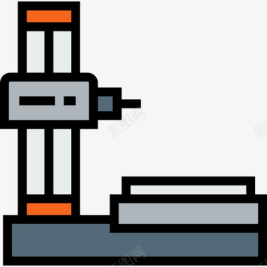 免抠素材工业机器人工厂机械4线颜色图标图标