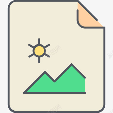 信封格式文件文件格式3颜色图标图标
