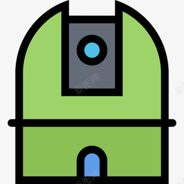 天文台空间与科学2彩色图标图标