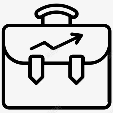 业务组合公文包商务包图标图标