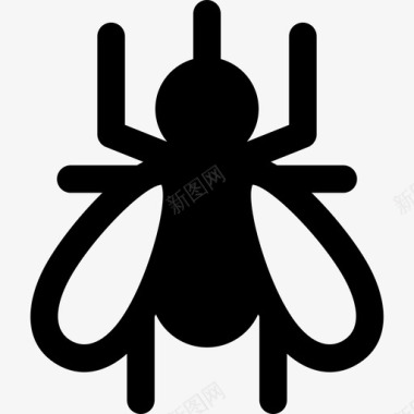 蚊子动物24填充图标图标