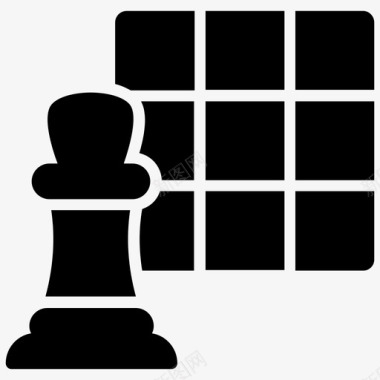 折叠式棋盘儿国际象棋棋盘象棋游戏图标图标