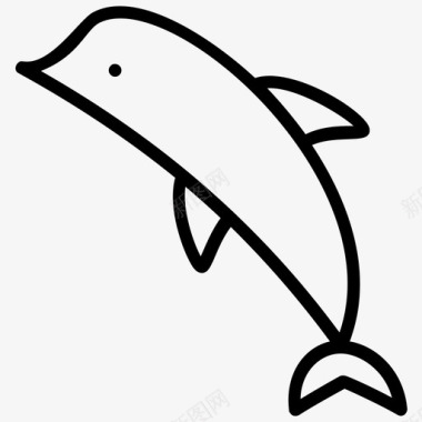 海豚海豚卡通海豚人类朋友鱼图标图标