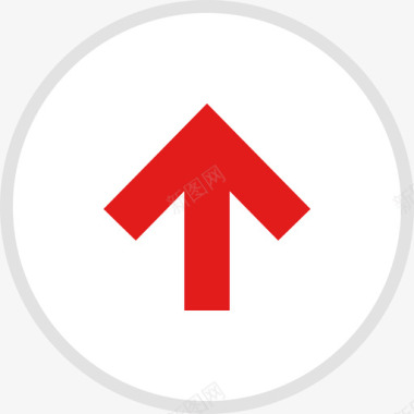 箭头信息图形红色3扁平图标图标