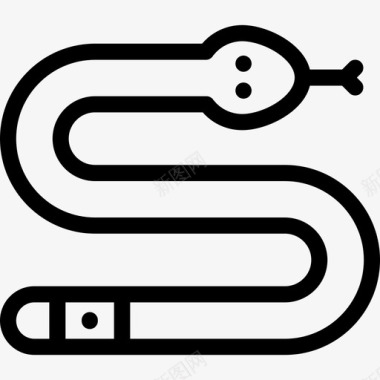 线型蛇宠物店7直线型图标图标