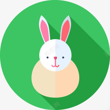 兔子免抠素材复活节兔子复活节20平铺图标图标