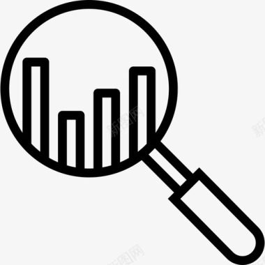 6件套搜索营销6线性图标图标